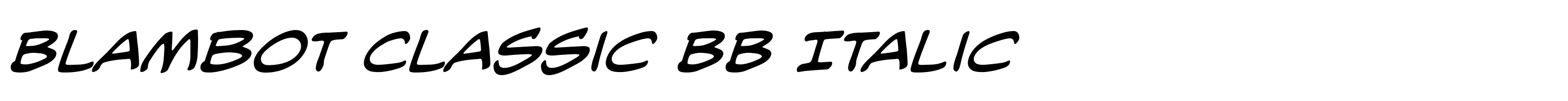 Blambot Classic BB Italic